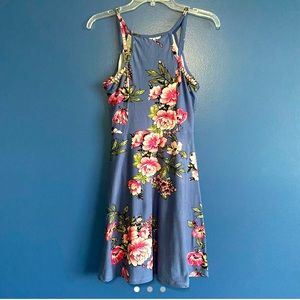 blue floral spring/summer dress